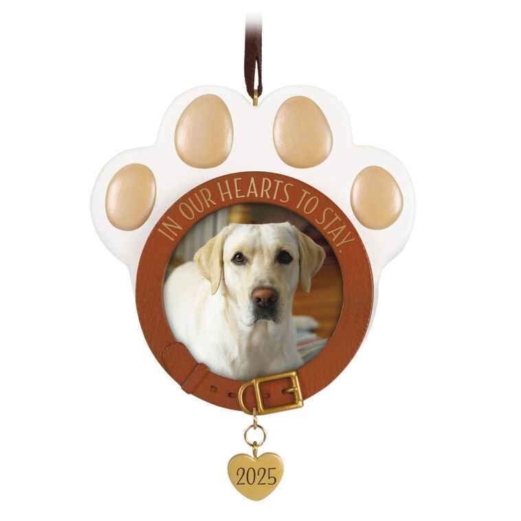 2025 Hallmark Keepsake Ornament - In Our Hearts to Stay Pet Photo Holder