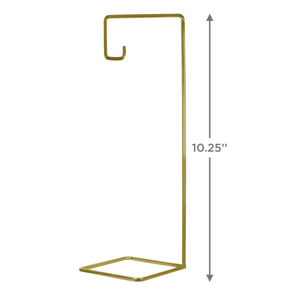 Hallmark Keepsake Ornament Display Stand Geometric Gold-Tone Metal