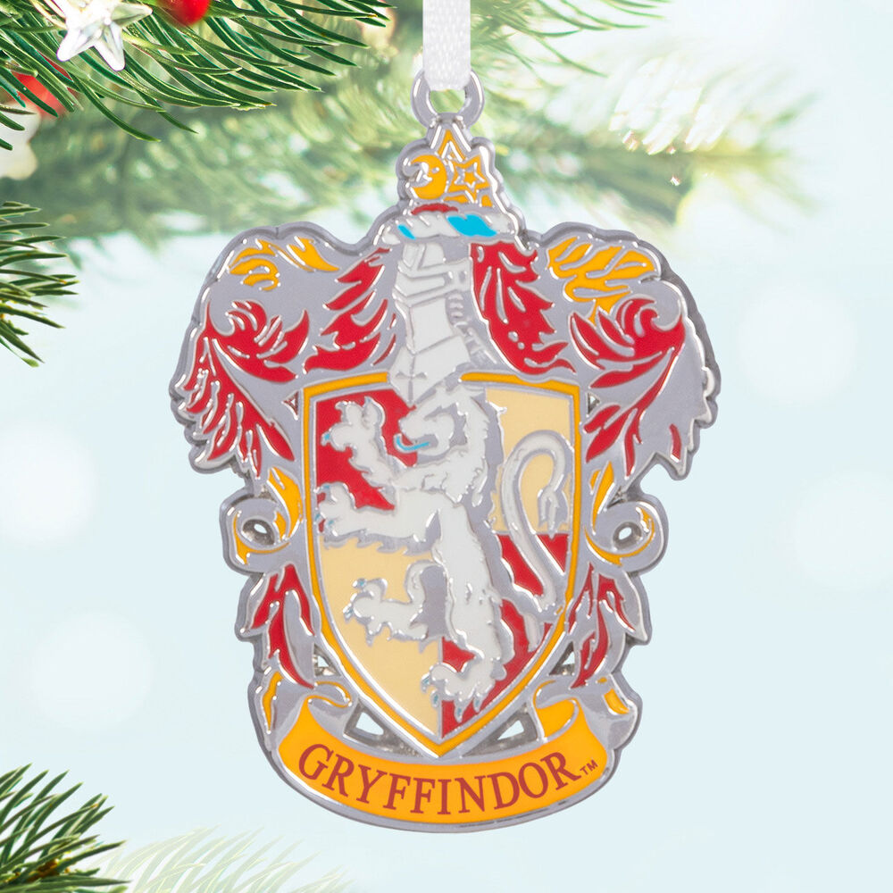 2024 Hallmark Keepsake Ornament - Harry Potter Hogwarts House Crest Metal (Set of 4)