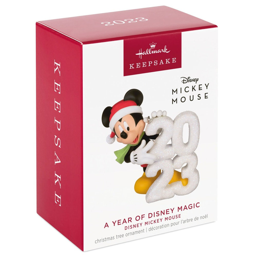 2023 Hallmark Keepsake Ornament - Disney Mickey Mouse A Year of Disney Magic