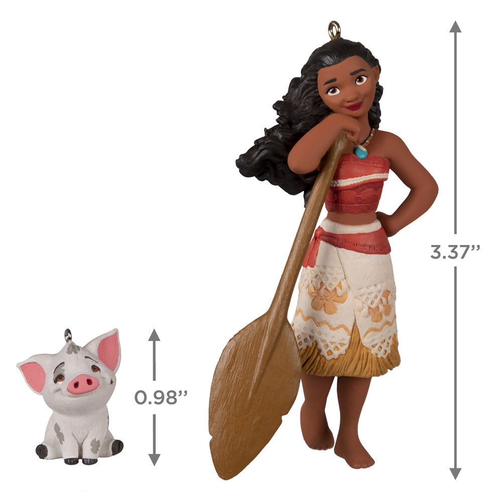 2022 Hallmark Keepsake Ornament - Disney Moana and Pua Set of 2