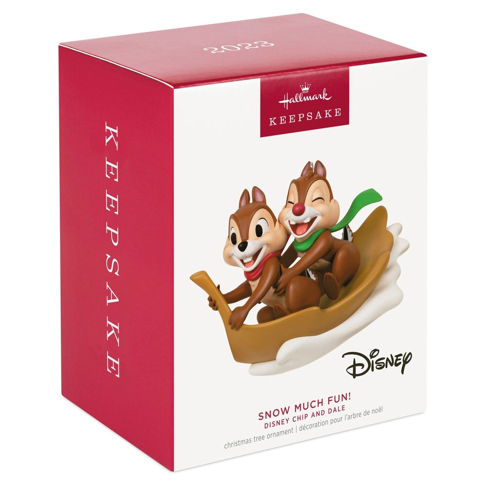 2023 Hallmark Keepsake Ornament - Disney Chip and Dale Snow Much Fun