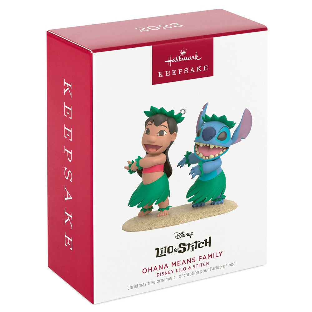 2023 Hallmark Keepsake Ornament - Disney Lilo & Stitch Ohana Means Family