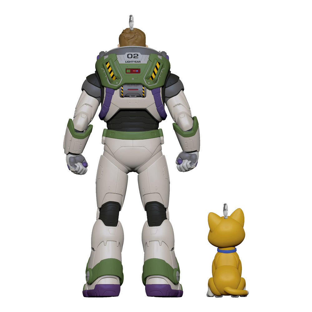 2022 Hallmark Keepsake Ornament - Disney/Pixar Lightyear Buzz Lightyear and Sox Set of 2