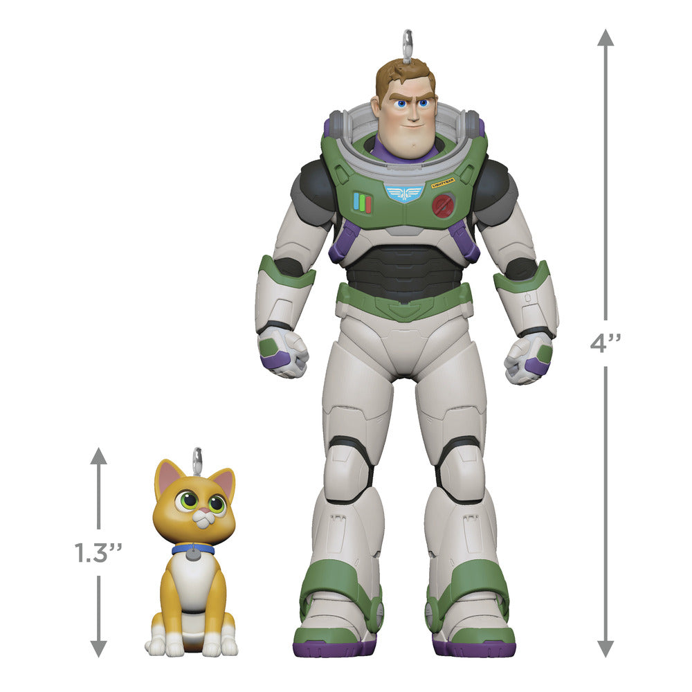 2022 Hallmark Keepsake Ornament - Disney/Pixar Lightyear Buzz Lightyear and Sox Set of 2