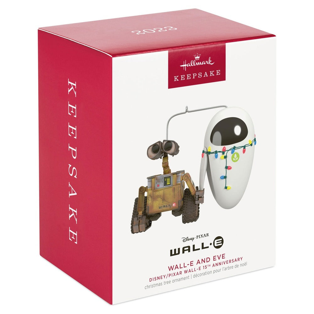 2023 Hallmark Keepsake Ornament - Disney Pixar Wall-E and Eve