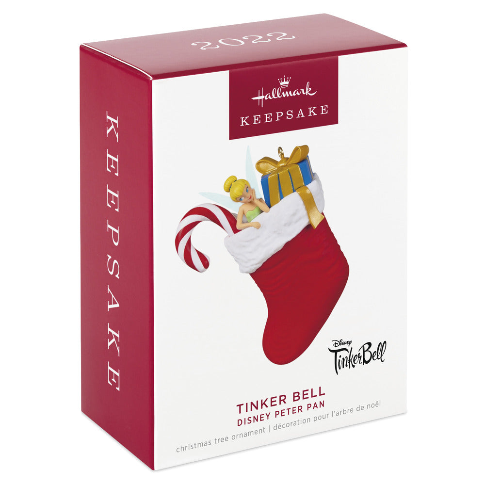 2022 Hallmark Keepsake Ornament - Disney Peter Pan Tinkerbell in Stocking