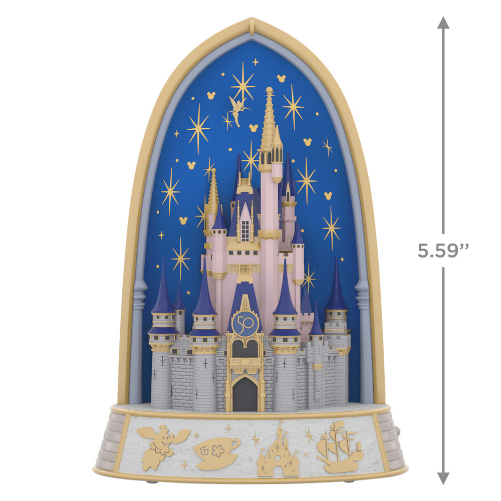 2022 Hallmark Keepsake Ornament - Disney Walt Disney World The World's Most Magical Celebration 50th Anniversary Musical with Light