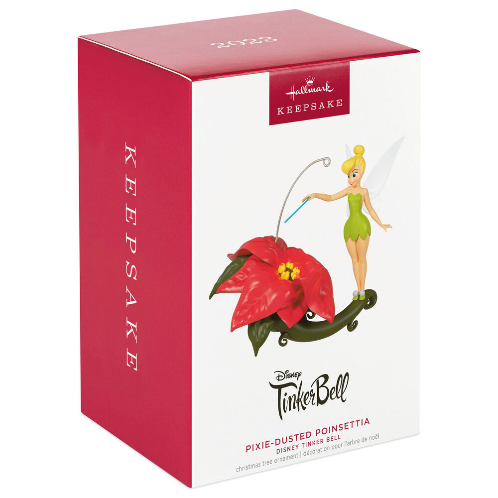 2023 Hallmark Keepsake Ornament - Disney Tinker Bell Pixie-Dusted Poinsettia