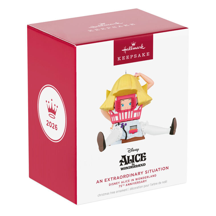 2026 Hallmark Keepsake Ornament - Disney Alice in Wonderland 75th Anniversary An Extraordinary Situation