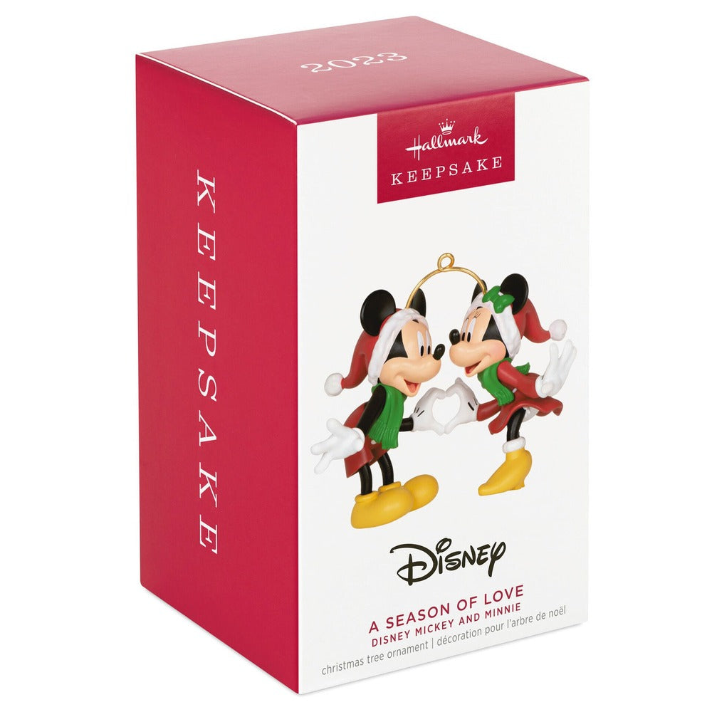 2023 Hallmark Keepsake Ornament - Disney Mickey and Minnie A Season of Love