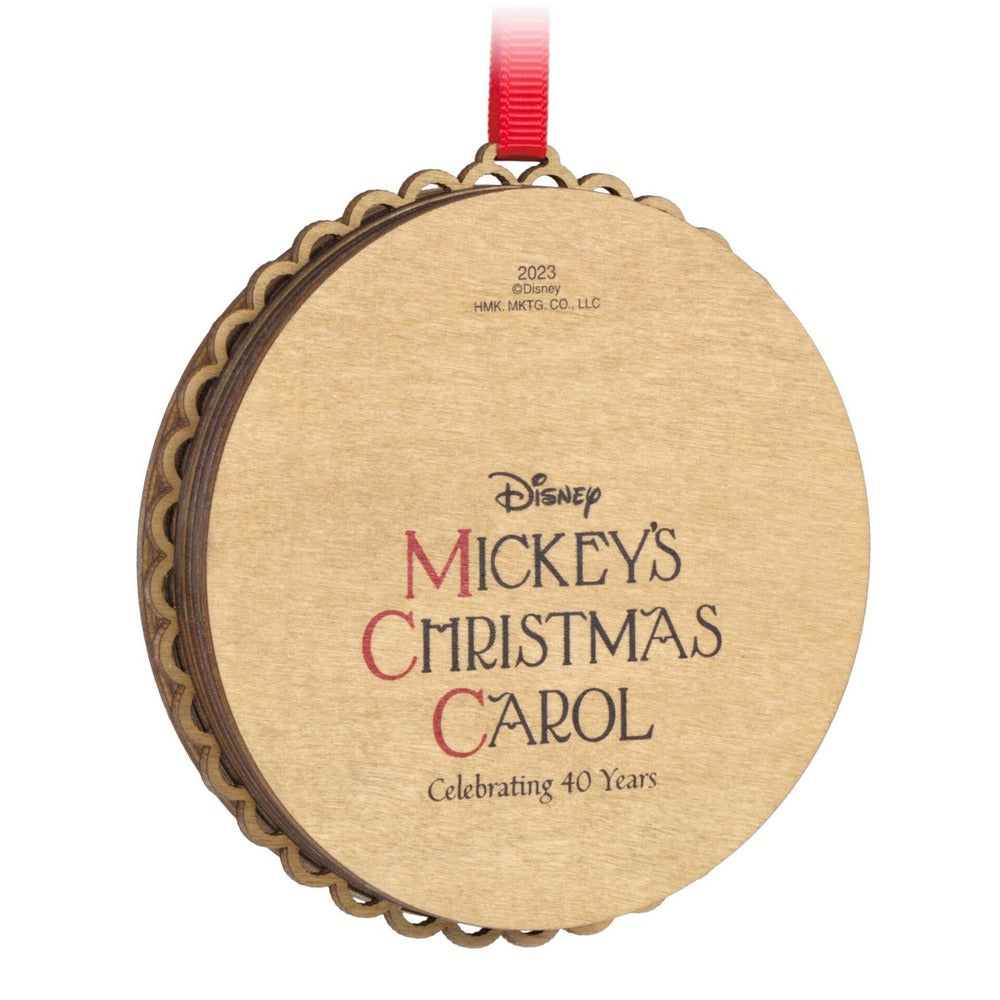 2023 Hallmark Keepsake Ornament - Disney Mickey's Christmas Carol 40th Anniversary Papercraft