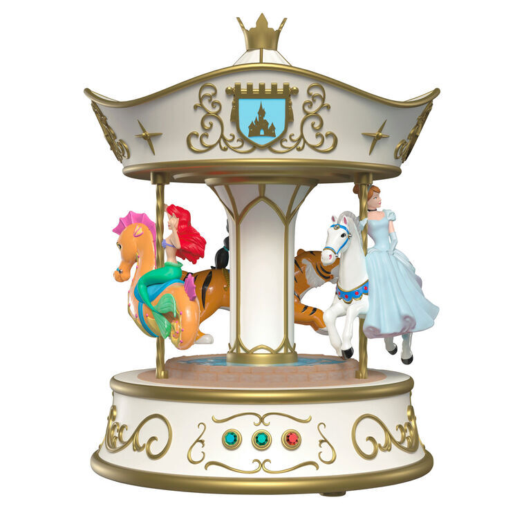 2026 Hallmark Keepsake Ornament - Disney Princess Dreams Go Round Musical with Light and Motion