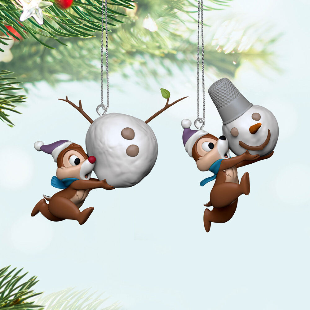 2024 Hallmark Keepsake Ornament - Disney Chip and Dale Up To Snow Good (Set of 2)