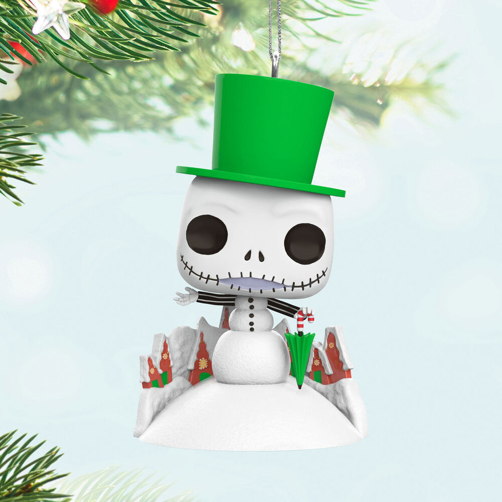 2024 Hallmark Keepsake Ornament - Disney Nightmare Before Christmas Jack Skellington Snowman Funko Pop!