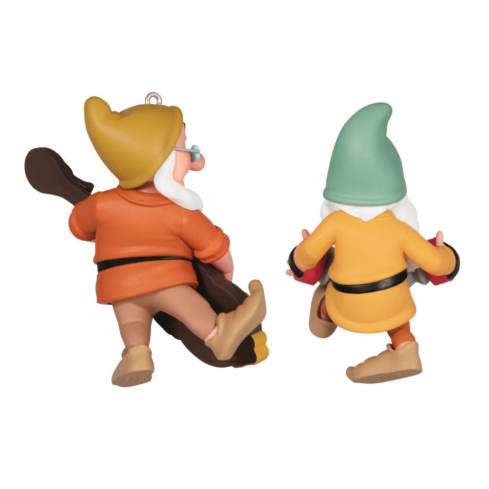 2024 Hallmark Keepsake Ornament - Disney Snow White and the Seven Dwarfs Bashful and Doc Porcelain (Set of 2)