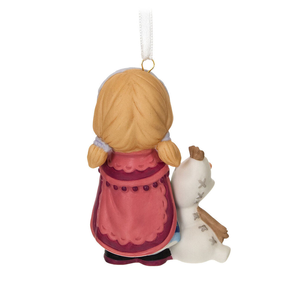 2024 Hallmark Keepsake Ornament - Disney Precious Moments Frozen Anna and Olaf Porcelain