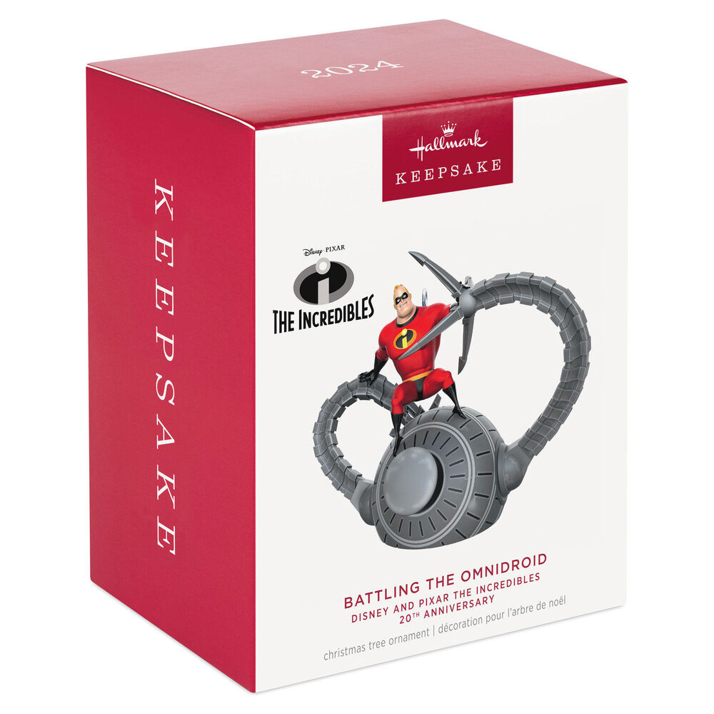 2024 Hallmark Keepsake Ornament - Disney Pixar The Incredibles 20th Anniversary Battling the Omnidroid