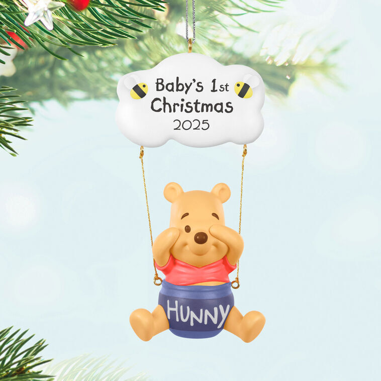 2025 Hallmark Keepsake Ornament - Disney Winnie the Pooh Baby's 1st Christmas
