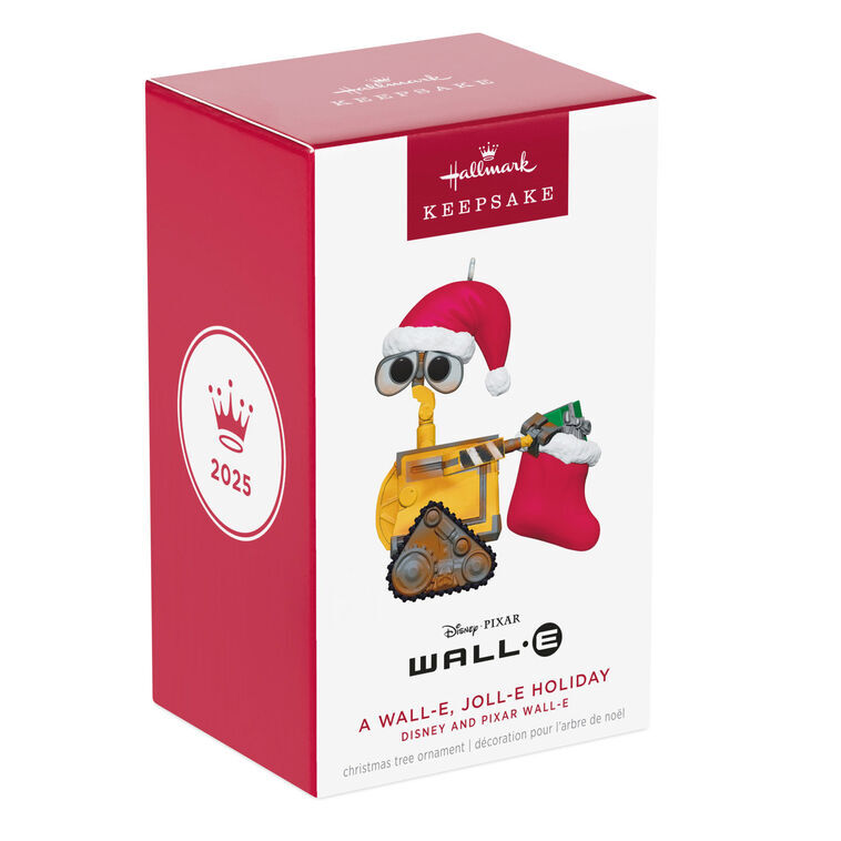 2025 Hallmark Keepsake Ornament - Disney Pixar Wall-E A Wall-E, Joll-E Holiday