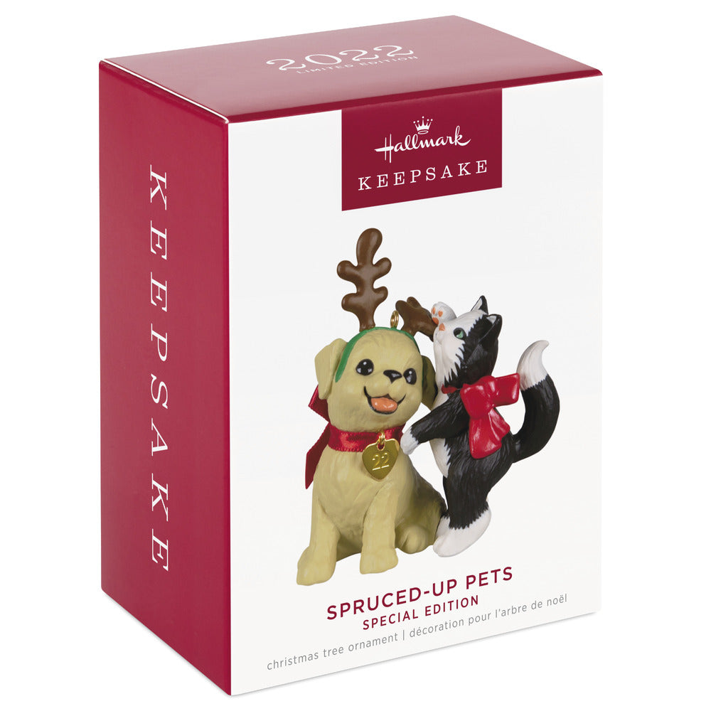 2022 Hallmark Keepsake Ornament - Spruced-Up Pets Special Edition