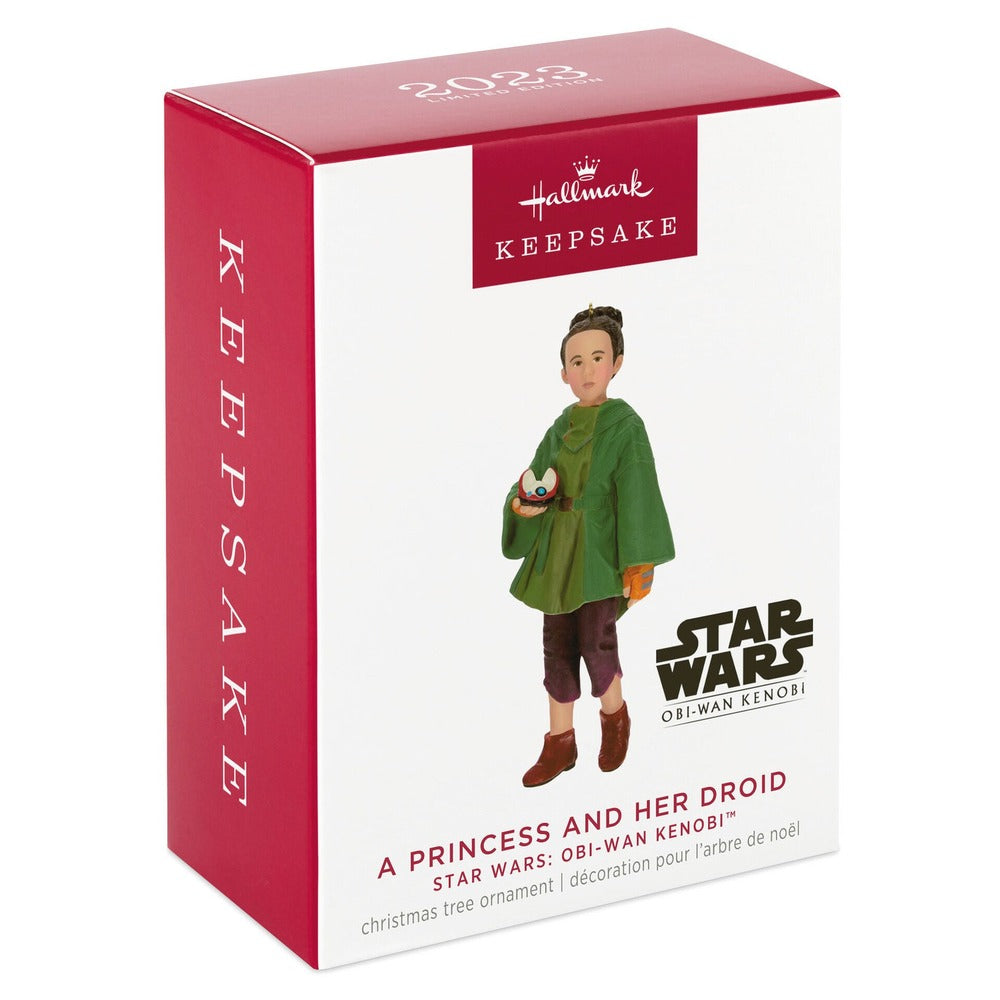 2023 Hallmark Keepsake Ornament - Star Wars Princess Leia and Her Droid