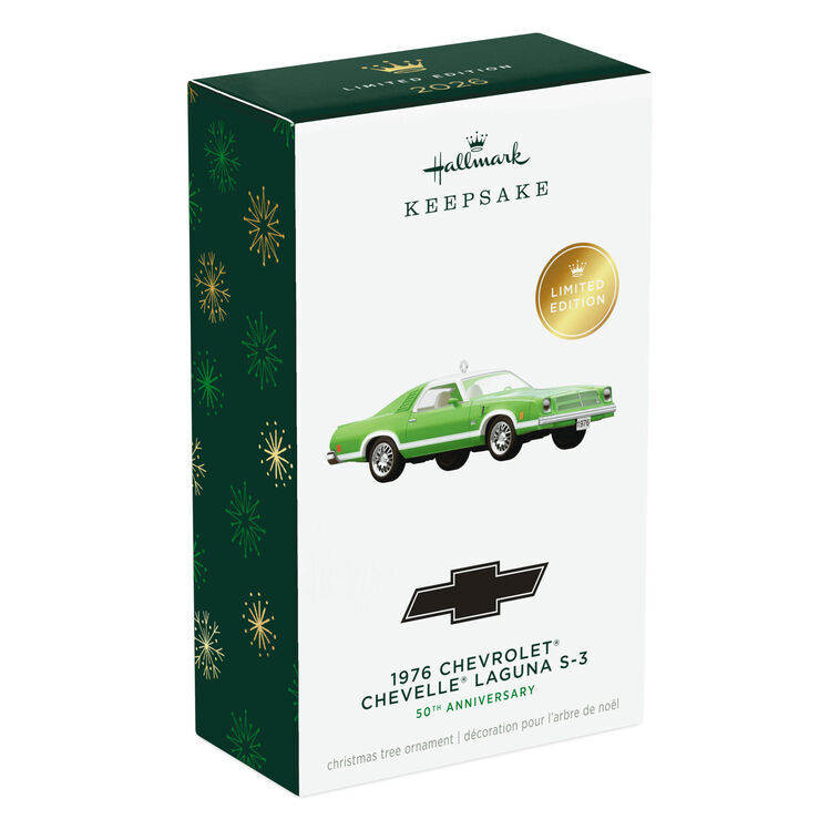 2026 Hallmark Keepsake Ornament - 1976 Chevrolet Chevelle Laguna S-3 50th Anniversary Metal