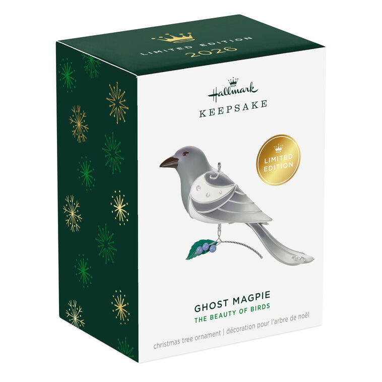 2026 Hallmark Keepsake Ornament - The Beauty of Birds Ghost Magpie