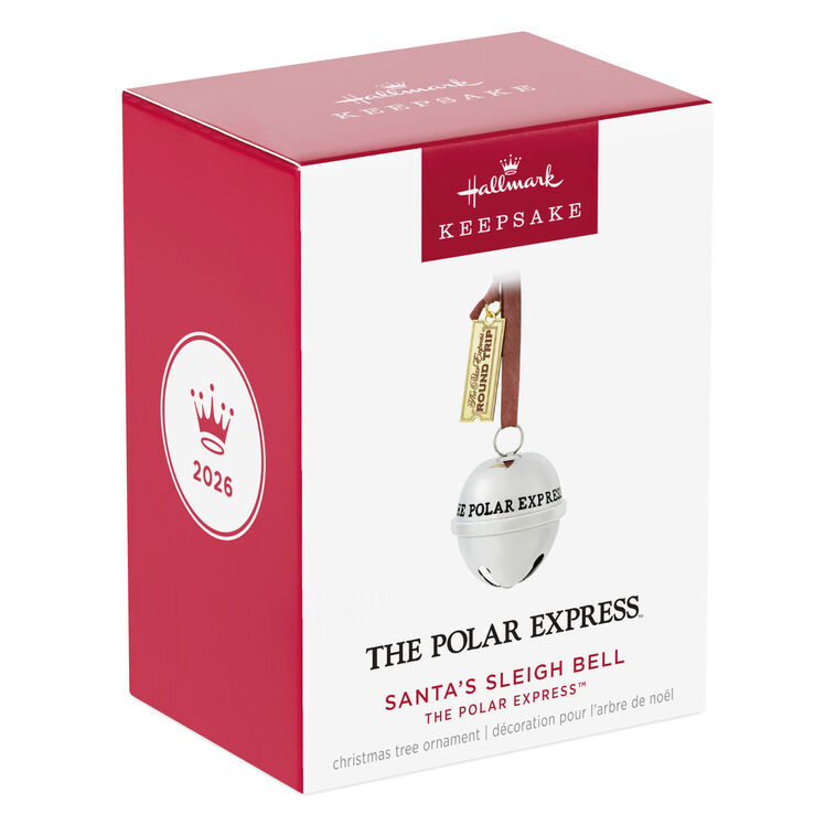 2026 Hallmark Keepsake Ornament - The Polar Express Santa's Sleigh Bell Metal