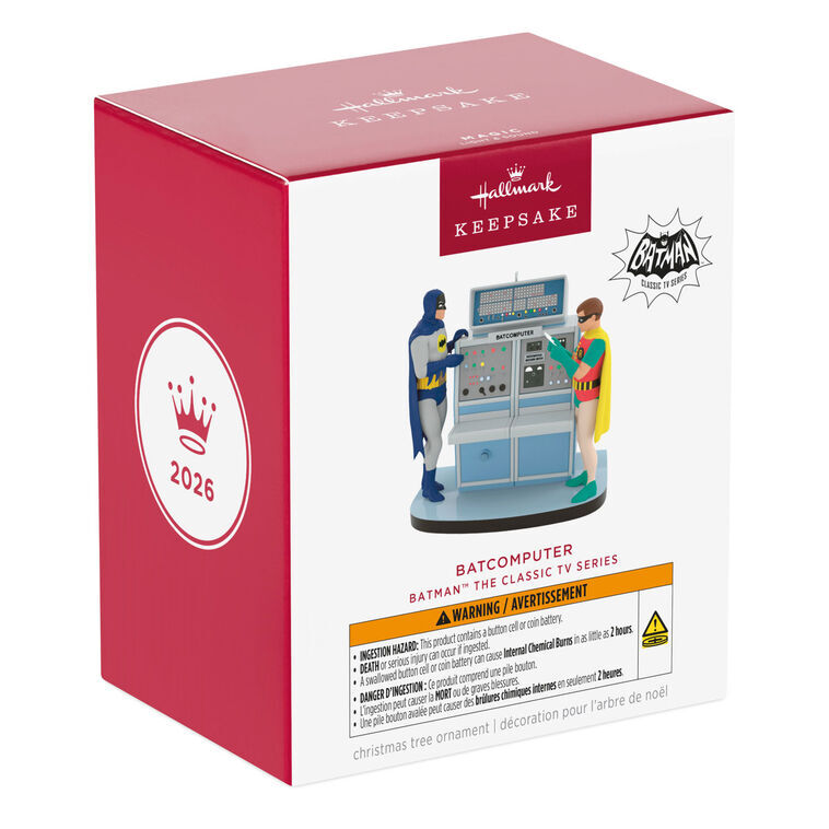 2026 Hallmark Keepsake Ornament - DC Batman the Classic TV Series Batcomputer with Light and Sound