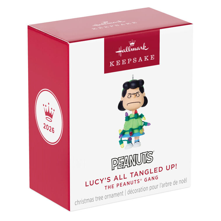 2026 Hallmark Keepsake Ornament - The Peanuts Gang Lucy's All Tangled Up!