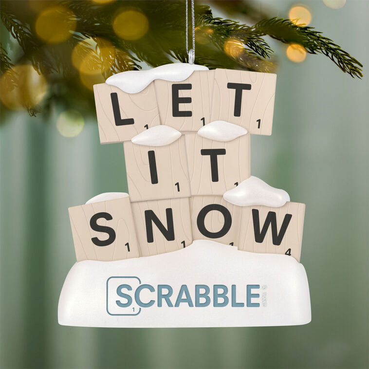 2026 Hallmark Keepsake Ornament - Hasbro Scrabble Let It Snow