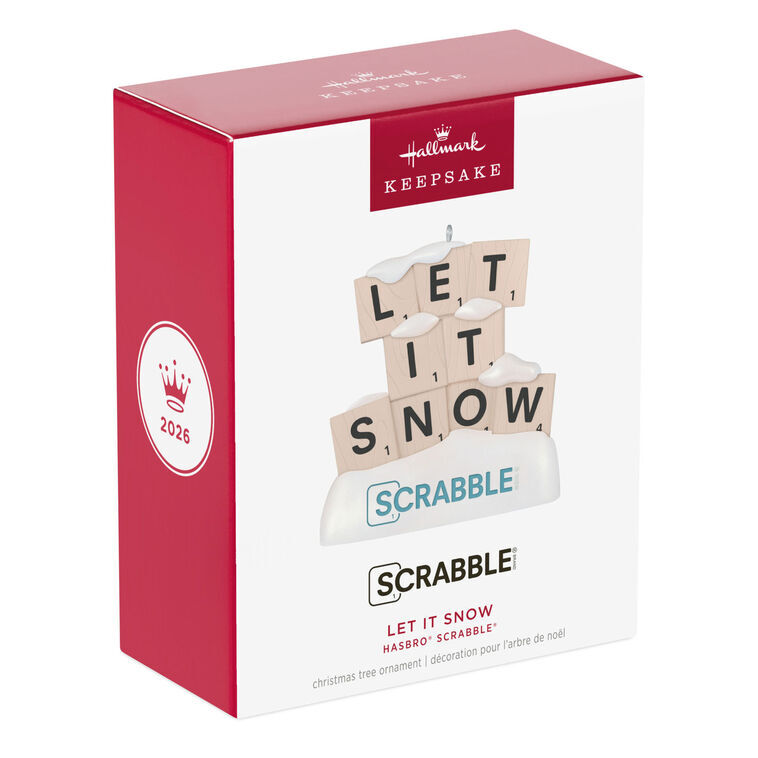 2026 Hallmark Keepsake Ornament - Hasbro Scrabble Let It Snow
