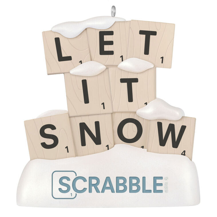 2026 Hallmark Keepsake Ornament - Hasbro Scrabble Let It Snow