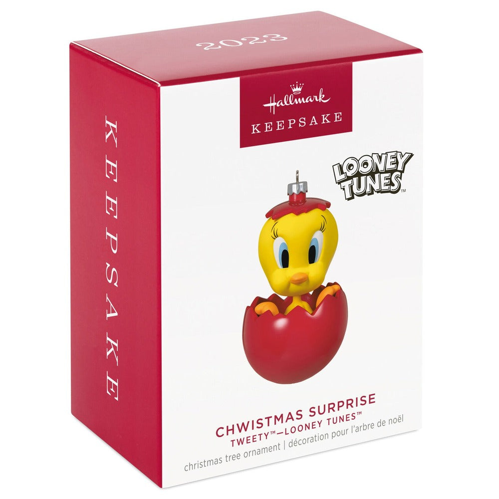 2023 Hallmark Keepsake Ornament - Looney Tunes Tweety Christmas Surprise