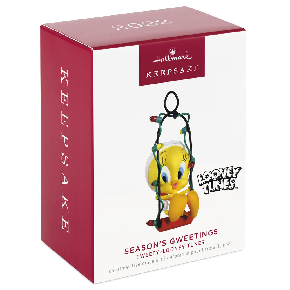 2022 Hallmark Keepsake Ornament - Looney Tunes Tweety Season's Gweetings