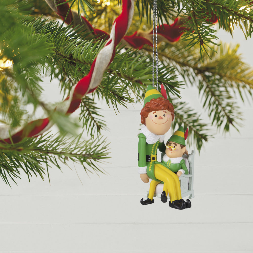 2022 Hallmark Keepsake Ornament - Elf Papa Elf and Buddy the Elf