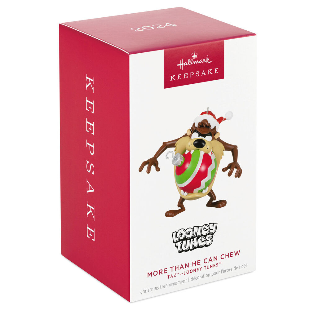 2024 Hallmark Keepsake Ornament - Looney Tunes Taz More Than He Can Chew