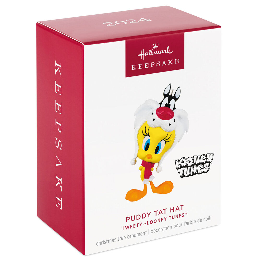 2024 Hallmark Keepsake Ornament - Looney Tunes Tweety Puddy Tat Hat