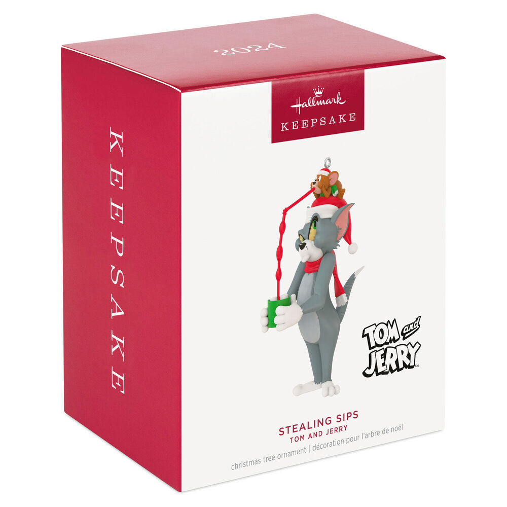 2024 Hallmark Keepsake Ornament - Tom and Jerry Stealing Sips