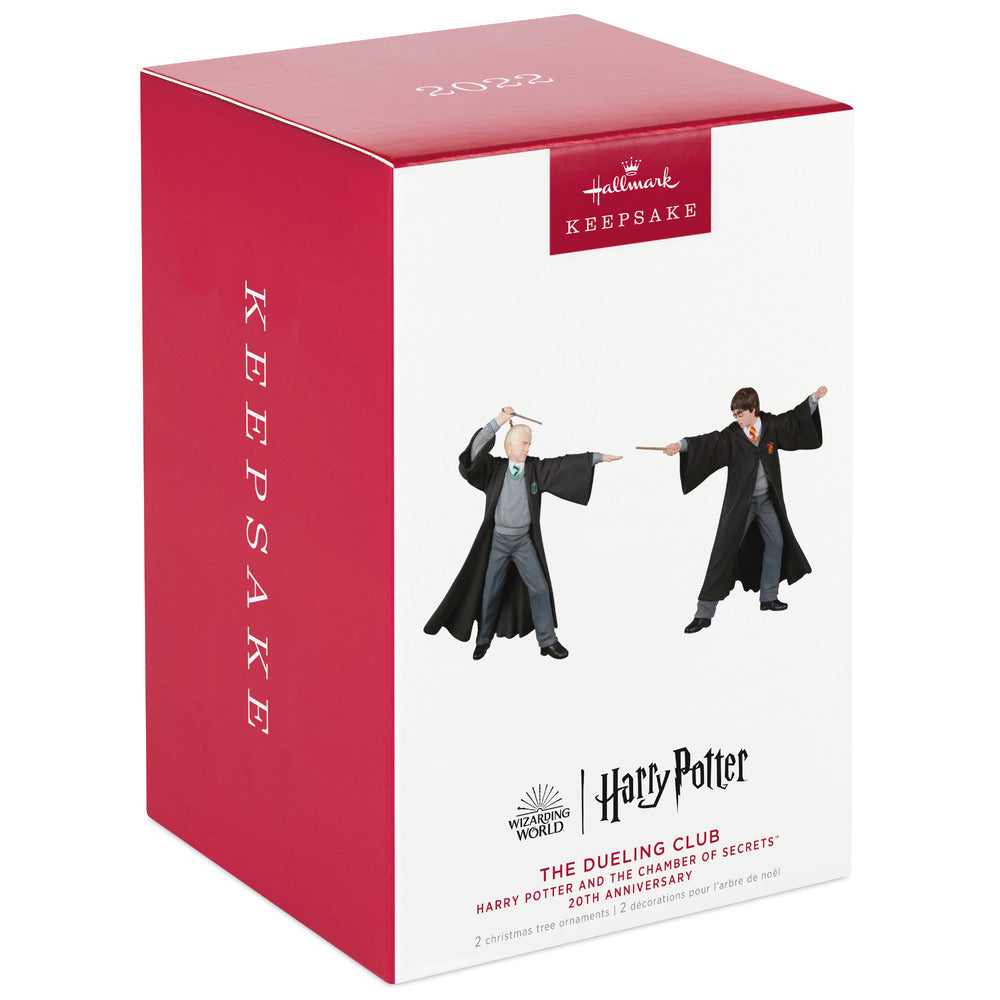 2022 Hallmark Keepsake Ornament - Harry Potter and the Chamber of Secrets The Dueling Club 20th Anniversary Set of 2