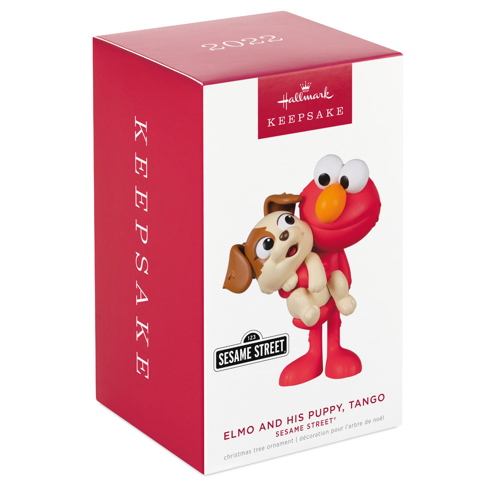 2022 Hallmark Keepsake Ornament - Sesame Street Elmo and His Puppy Tango
