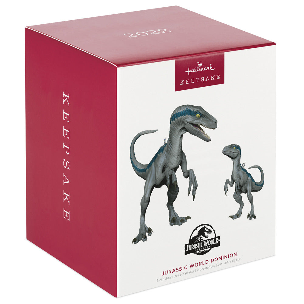 2022 Hallmark Keepsake Ornament - Jurassic World: Dominion Set of 2