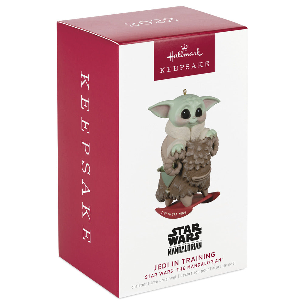 2022 Hallmark Keepsake Ornament - Star Wars: The Mandalorian Jedi in Training Grogu on Rocking Bantha