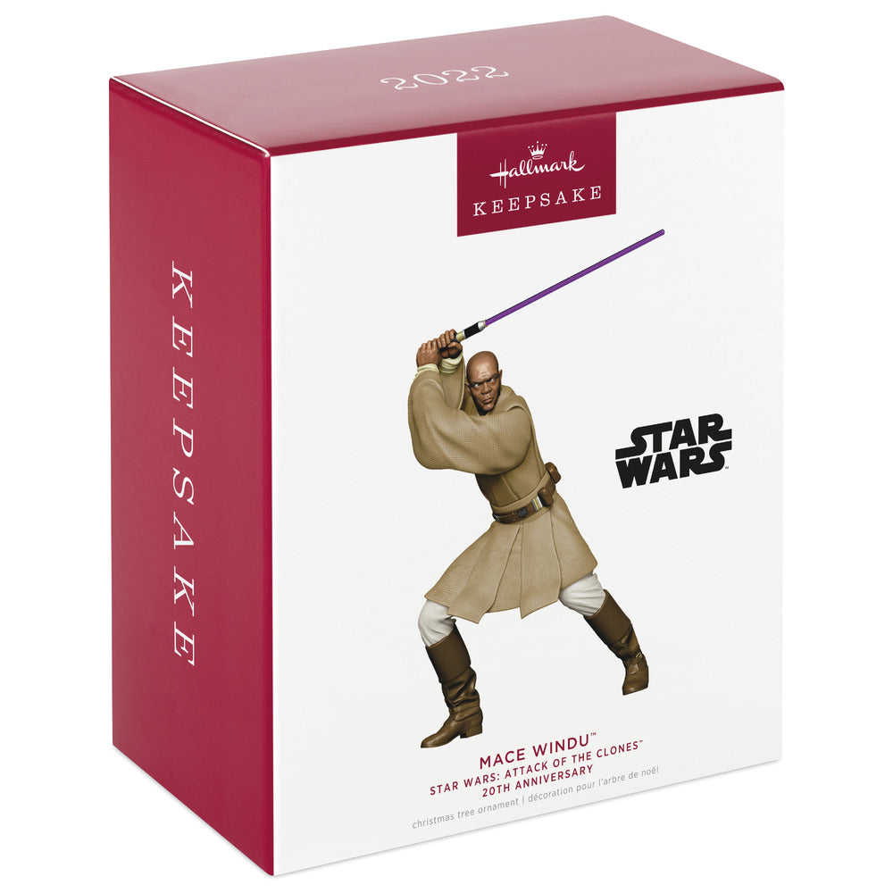 2022 Hallmark Keepsake Ornament - Star Wars: Attack of the Clones Mace Windu 20th Anniversary