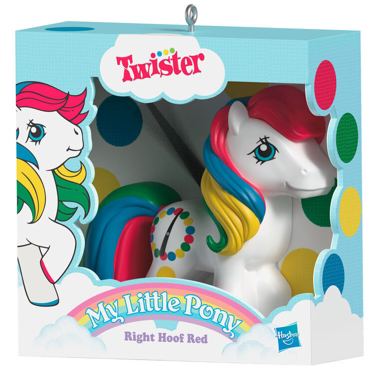 2025 Hallmark Keepsake Ornament - My Little Pony Retro Twister "Right Hoof Red"