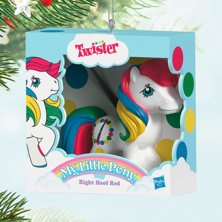 2025 Hallmark Keepsake Ornament - My Little Pony Retro Twister "Right Hoof Red"