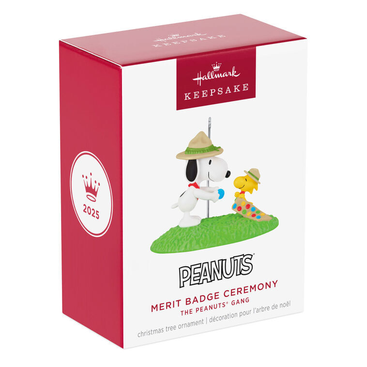 2025 Hallmark Keepsake Ornament - Peanuts Merit Badge Ceremony