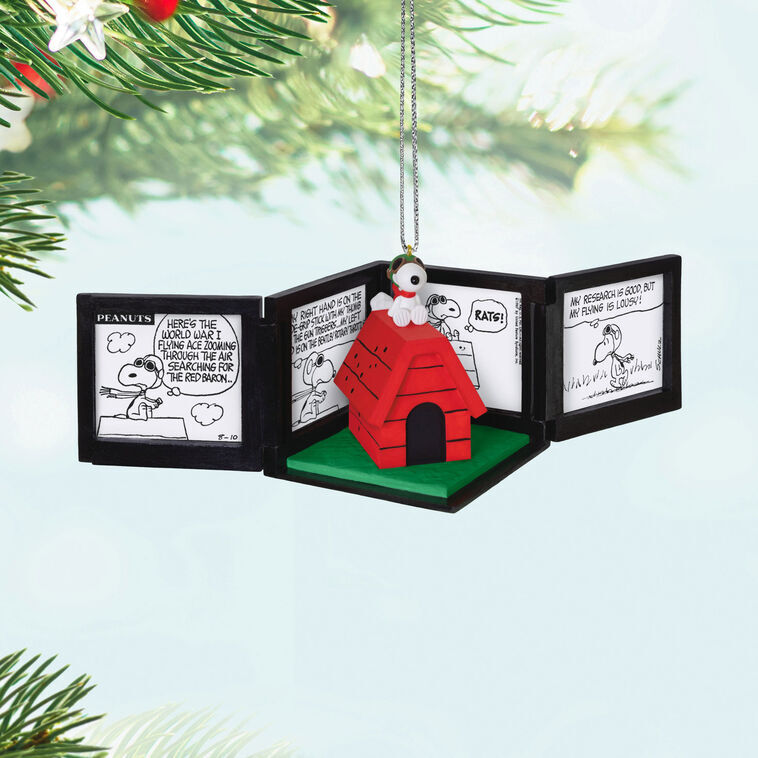 2025 Hallmark Keepsake Ornament - Peanuts 75th Anniversary Snoopy as the Flying Ace Musical