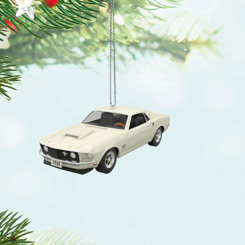 2024 Hallmark Keepsake Ornament - Lil' Classic Cars 1969 Ford Mustang Boss 429 Metal (Mini)